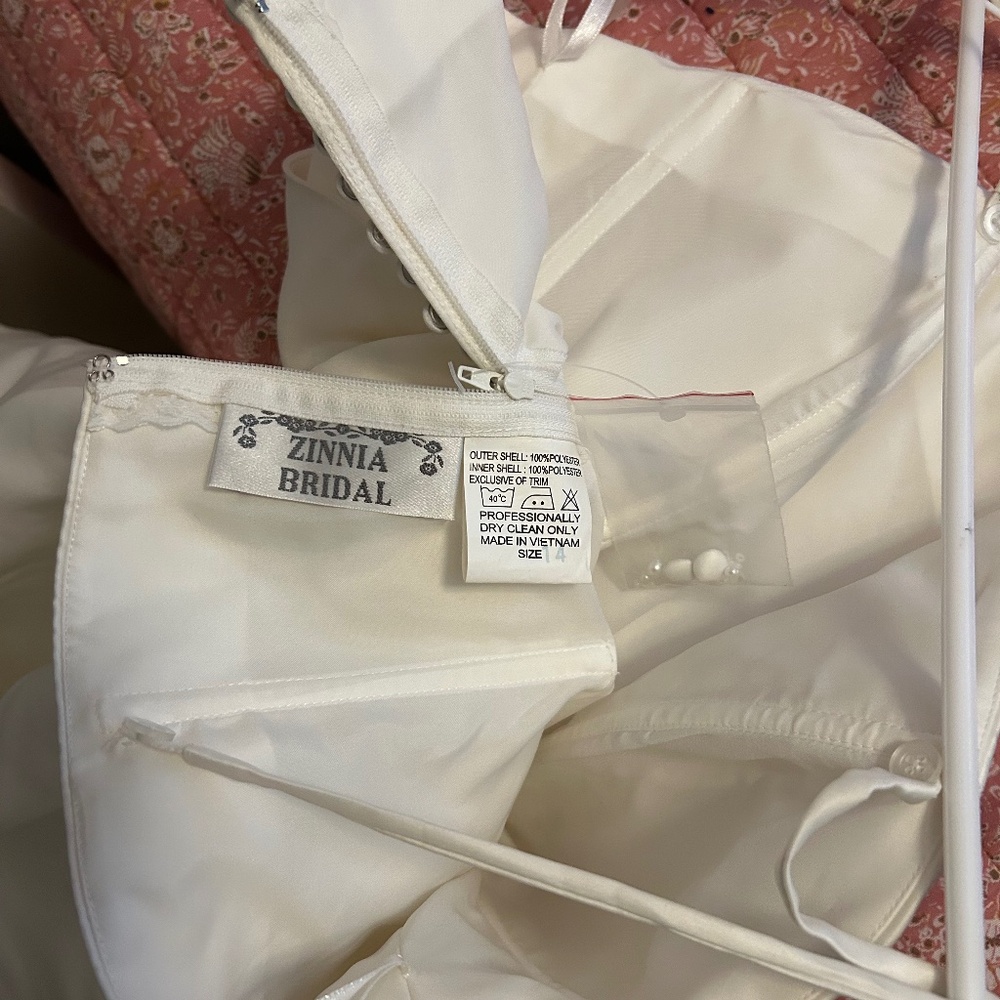 Beautiful Iridescent Beaded Zinnia Bridal Wedding Gown